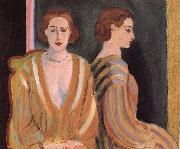 Henri Matisse woman bedoew a mirror oil painting on canvas
